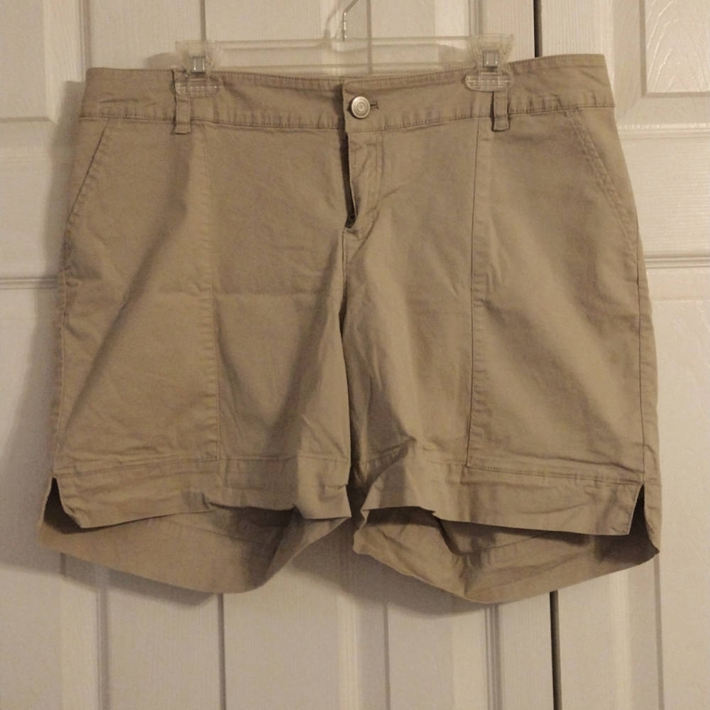 Lane Bryant Beige Shorts